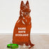 German Shepherd Alsatian Dog Loss Garden Ornament Memorial Statue